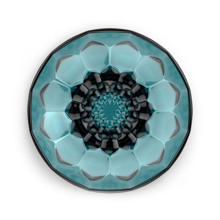 Patère Jellies Family Medium plastique bleu / Ø 13 cm - Patricia Urquiola, 2014 - Kartell
