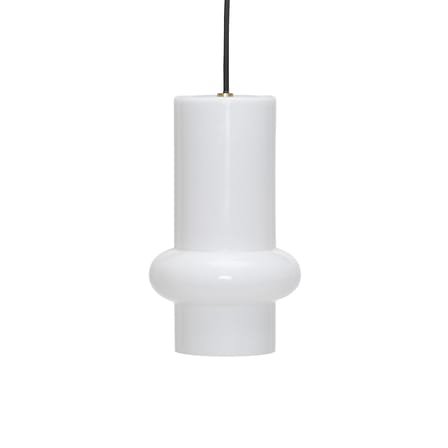 Pilule Pendule Down Pendant glass white / Ø 15 x H 25 cm - HÜBSCH