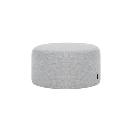 Pouf Folk Petit tessuto grigio / Ø 50 x H 25 cm - NOO.MA