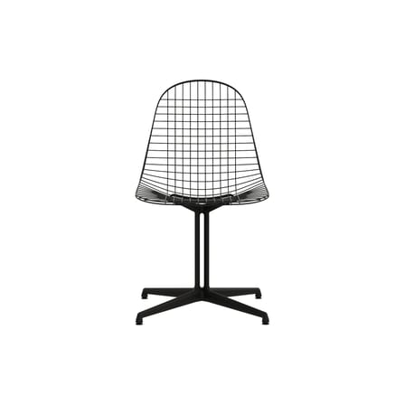 Sedia Wire Chair DKL metallo nero / (1951) - Piede La Fonda - Vitra