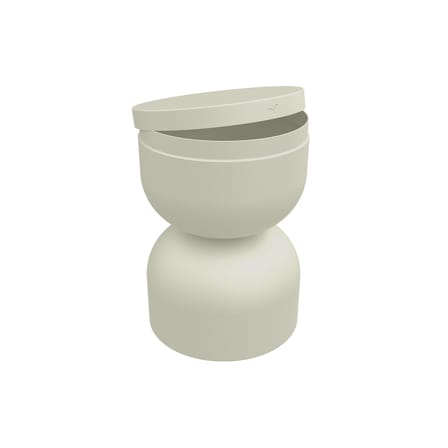 Sgabello Piapolo metallo grigio / Vano contenitore - Fermob