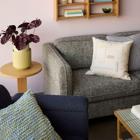 Sofa 2 Sitzer Soba textil grau / L 178 cm - HÜBSCH