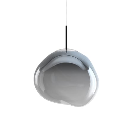 Sospensione Melt LED materiale plastico grigio / Ø 50 cm - Policarbonato metallizzato (cambia colore) - Tom Dixon