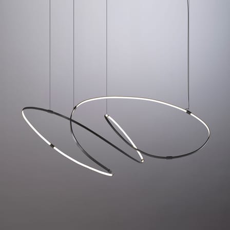 Sospensione Zigouzi LED metallo nero / L 150 cm - Dix Heures Dix