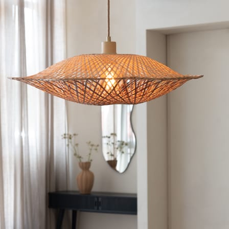 Suspension Madura / Ø 87 x H 20 cm - Bambou - GOOD&MOJO