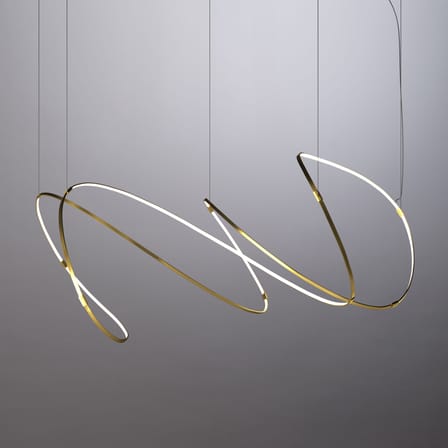 Suspension Zigouzi LED métal or / L 180 cm - Dix Heures Dix