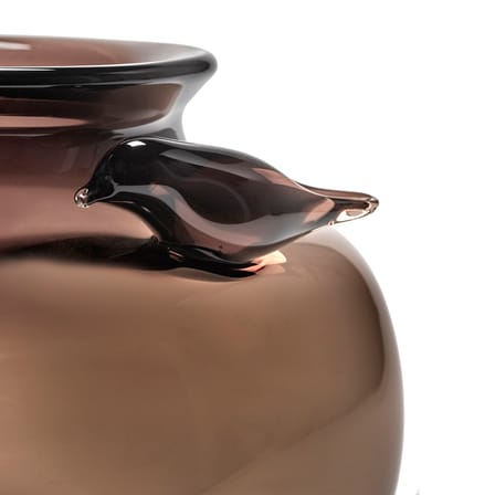 Vase Perch verre marron / Small - Ø 24 x H 20 cm - Serax