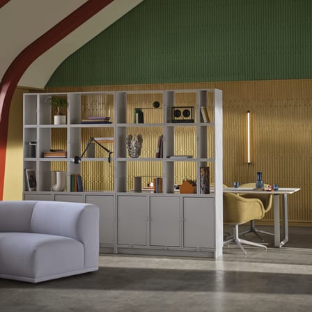 Accessoire / Socle L 131 x P 35 x H 10 cm - Pour modules Stacked Medium ou Large - Muuto
