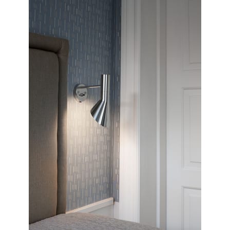 Applique avec prise AJ métal / Avec câble - Orientable / Arne Jacobsen, 1957 - Louis Poulsen