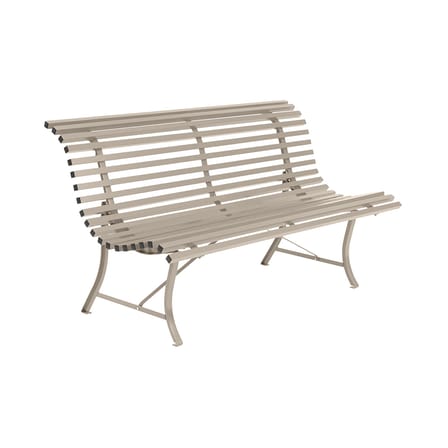 Banc avec dossier Louisiane métal gris / L 150 cm - Métal - Fermob