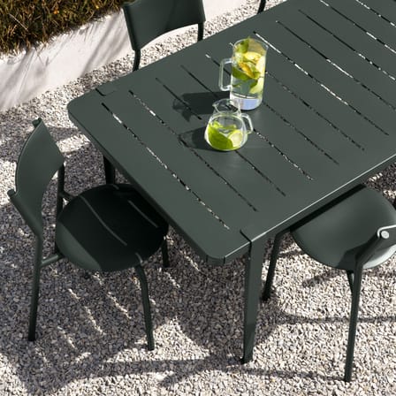 avec fixation étau OUTDOOR Base, legs metal green / H 75 cm - To create an outdoor table - TIPTOE