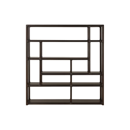 Bibliothèque Eda bois marron / L 181 x H 188 cm - Ethnicraft