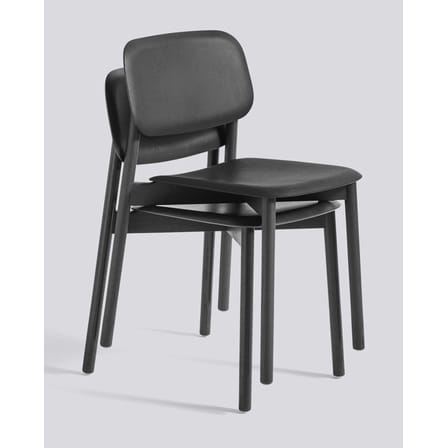 Chaise empilable Soft Edge 60 bois noir - Hay