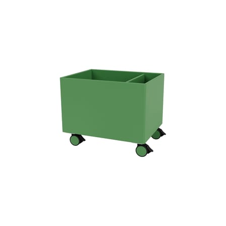 Coffre à roulettes Colour Box II bois vert / 46.8 x 35,4 x H 37.8 cm - MONTANA