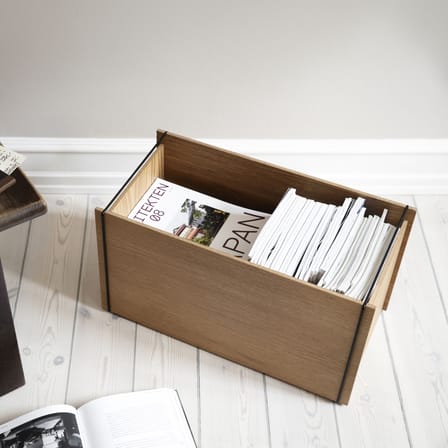 Coffre Storage Box bois naturel / 60 x 31 x H 33 cm - MOEBE