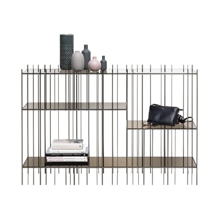 Console Metrica verre marron métal / 125 x 84 cm - Mogg