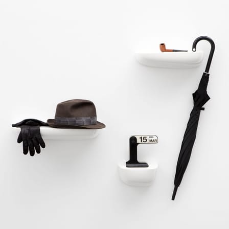Etagère murale Corniche Small plastique blanc / L 21 cm - Bouroullec, 2012 - Vitra