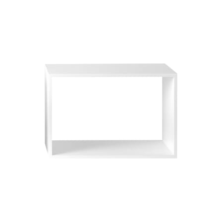 Étagère Stacked bois blanc / Large rectangulaire 65x43 cm / Sans fond - Muuto