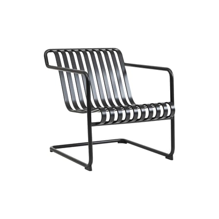 Fauteuil bas Palissade Cantilever Lounge métal noir - Hay