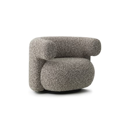Fauteuil pivotant Burra tissu gris - Normann Copenhagen