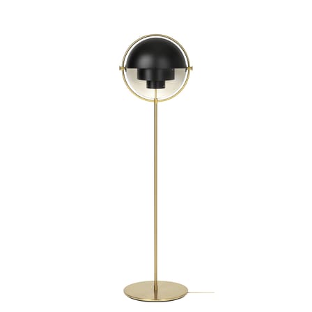 Lampadaire Multi-Lite métal noir / Modulable & orientable - Réédition 1972 - Gubi