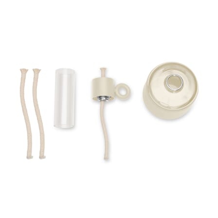 Lampe à huile Flamtastique XS plastique beige / H 22,5 cm - Indoor - Fatboy