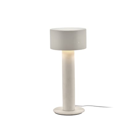 Lampe de table Clara 02 céramique blanc beige / Grès - Ø 14,5 x H 34,5 cm - Serax
