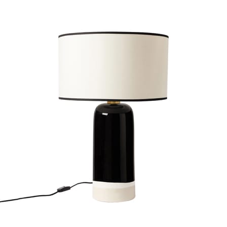 Lampe de table Sicilia céramique noir / H 60 cm - Maison Sarah Lavoine