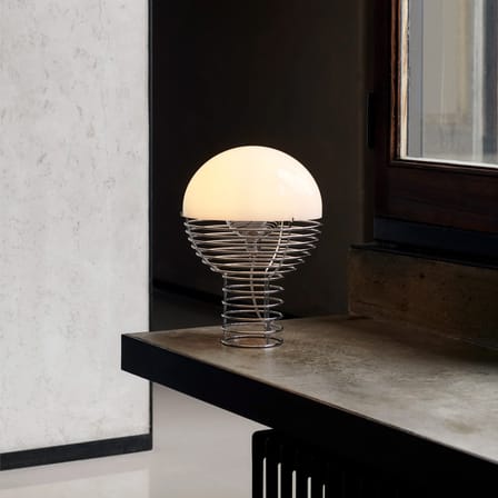 Lampe de table Wire métal blanc / Ø 30 x H 42 cm - Verner Panton, 1972 - Verpan