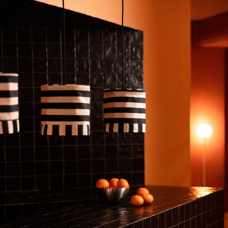 Linda Lampshade textile black / Ø 20 x H 21 cm - NOBODINOZ