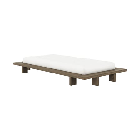 Lit 1 place Japan bois marron / Pour matelas 90 x 200 cm - KARUP