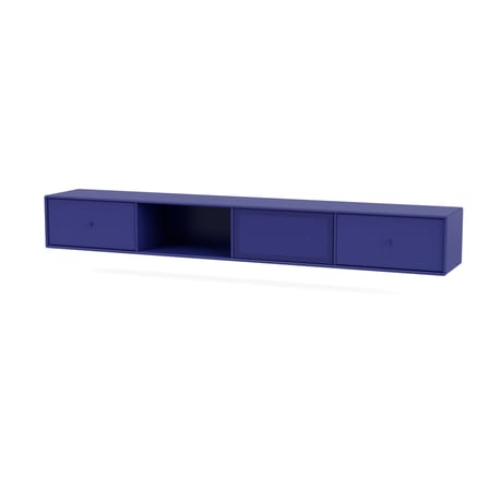 Mobile TV sospeso Octave VII legno blu / L 183,6 x P 30 x H 24 cm - MONTANA