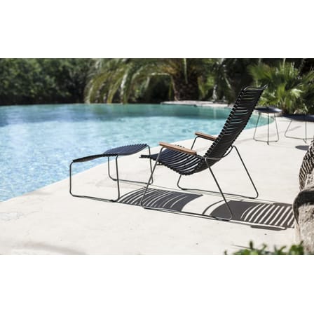 Repose-pieds Click métal plastique noir - Houe