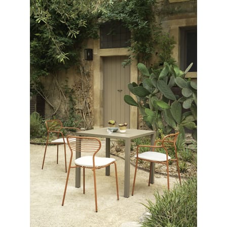 Stapelbarer Sessel Apero metall beige / Stahl - Emu