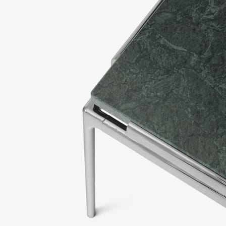 Table basse Sett LN12 marbre vert / 140 x 60 x H 34 cm - &tradition