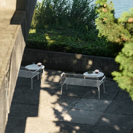 Table basse Thorvald SC108 métal blanc / Ø 70 x H 37 cm - &tradition