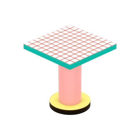 Table carrée Super Lounge Table bois multicolore / 70 x 70 cm - Seletti