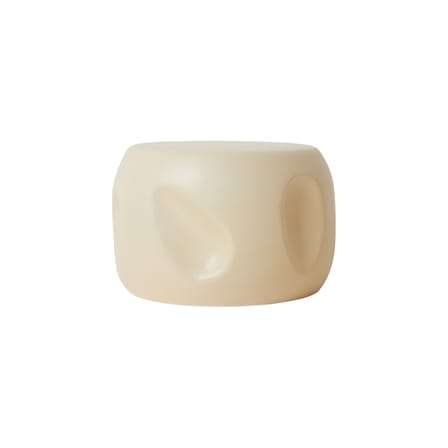 Table d'appoint Currents céramique beige / Ø 50 x H 32 cm - HK LIVING