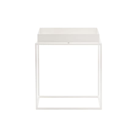 Table d'appoint Tray métal blanc / 40 x 40 x H 44 cm - Hay