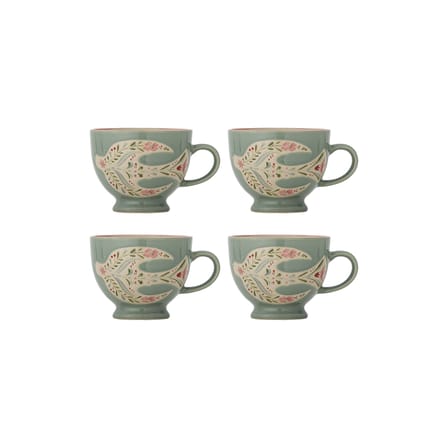 Set de 4 tasses Rosalynde céramique / 400 ml - Bloomingville