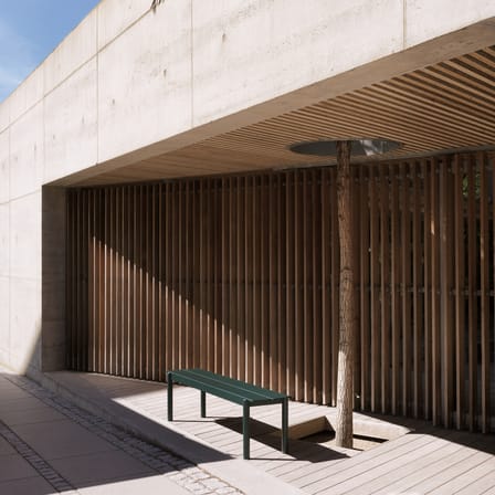 Banc Linear métal vert / L 170 cm - Muuto