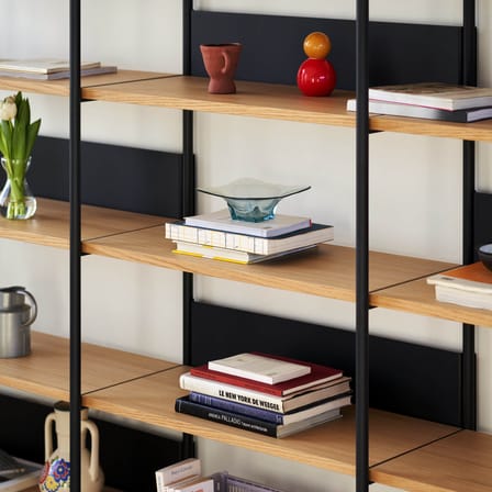 Bibliothèque UNIT 6 métal noir / H 180  x L 244 cm - TIPTOE