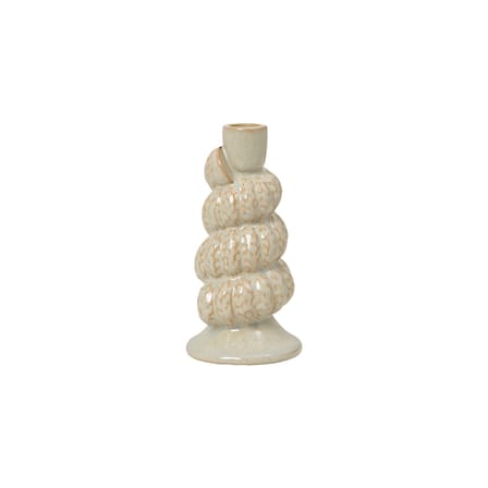 Bougeoir Shelly céramique beige - BROSTE COPENHAGEN