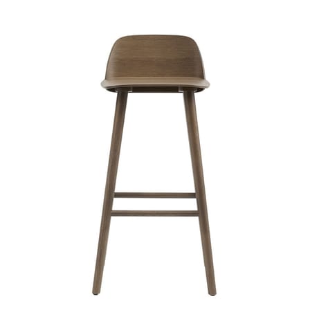 Chaise de bar Nerd bois naturel / H 75 cm - Muuto