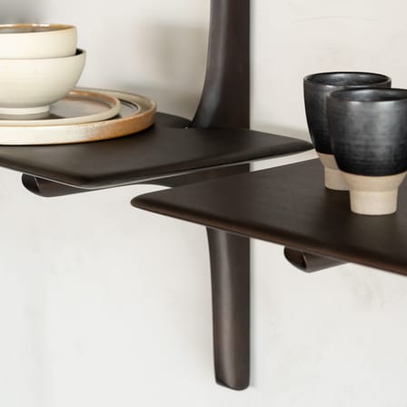 Étagère PI bois marron / 3 étagères - Acajou massif / L 100 x H 126 cm - Ethnicraft