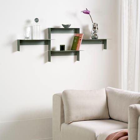 Étagère Pli Floating métal vert / 45 x 20 cm - TIPTOE