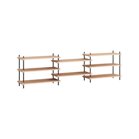 Étagère Shelving System – s.65.3.A bois naturel / L 239 x H 85 x Prof. 35 cm - MOEBE