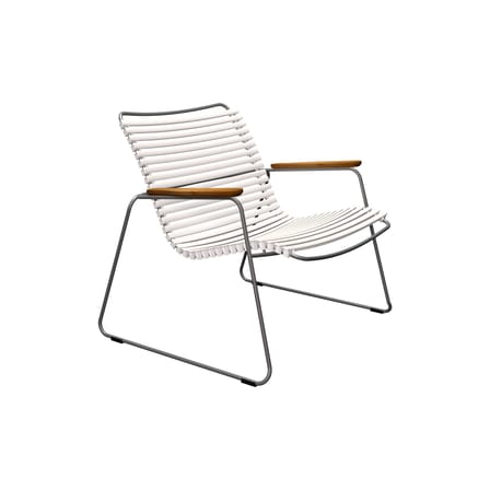 Fauteuil bas Click Roomy Lounge plastique blanc - Houe
