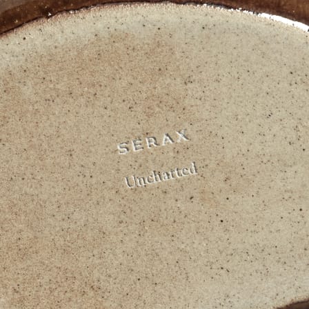 Insalatiera Out of Lines ceramica marrone / 25 x 22 x H 11 cm - Serax