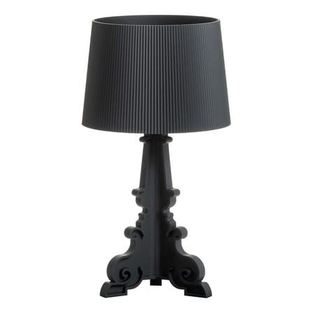 Lampe de table Bourgie plastique noir / Version mate - H 68 à 78 cm - Ferruccio Laviani, 2004 - Kartell